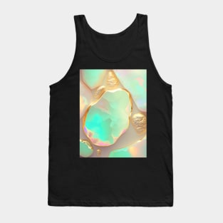 Gold opal gemstone Tank Top